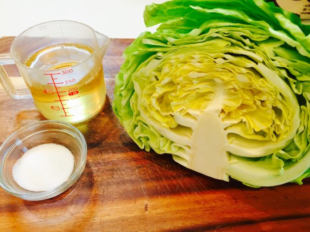 発酵キャベツの材料