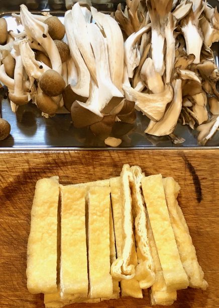 キノコと厚揚げ
