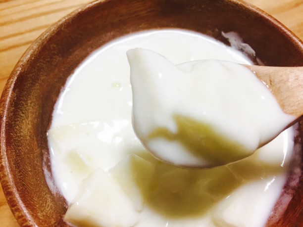 ホットヨーグルト完成