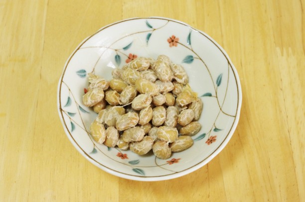 一晩寝かせた納豆