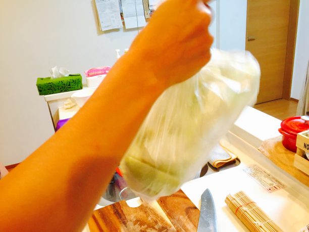 片栗粉をまんべんなくつける