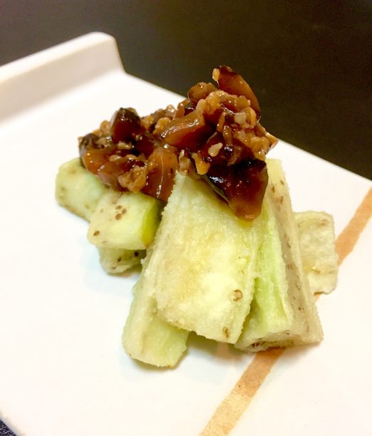 椎茸しょうがこうじをかける