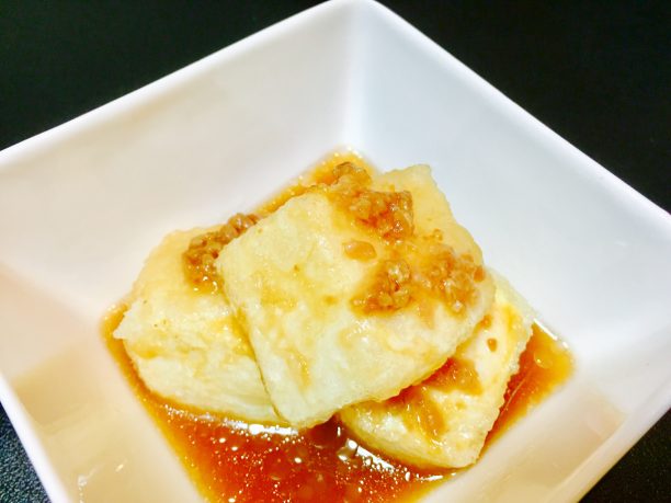 揚げ出し豆腐にかける