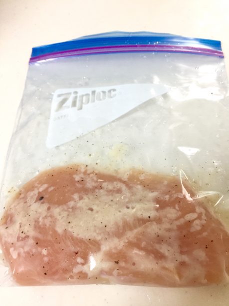 保存袋に入れる