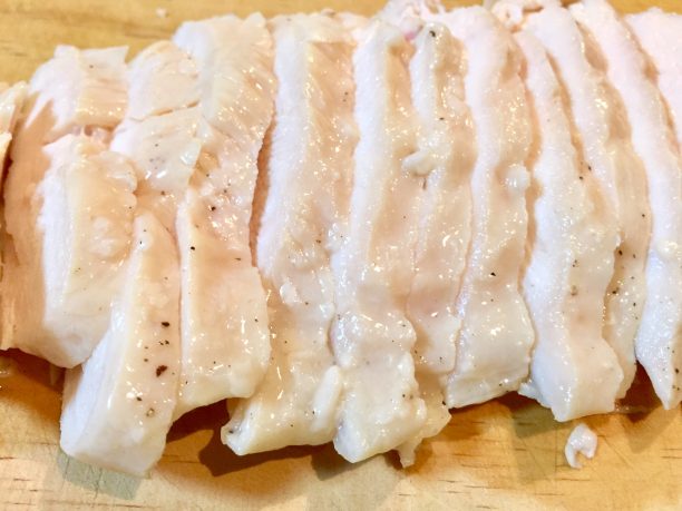 塩こうじチキンの断面