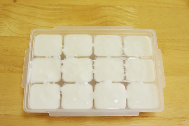 製氷機で凍らせる