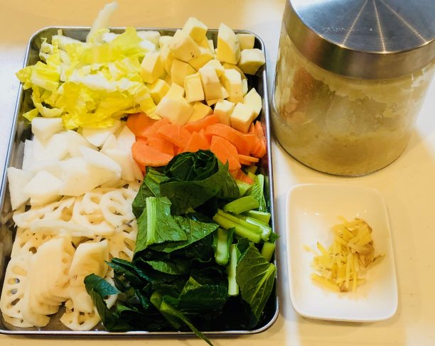 スープの材料
