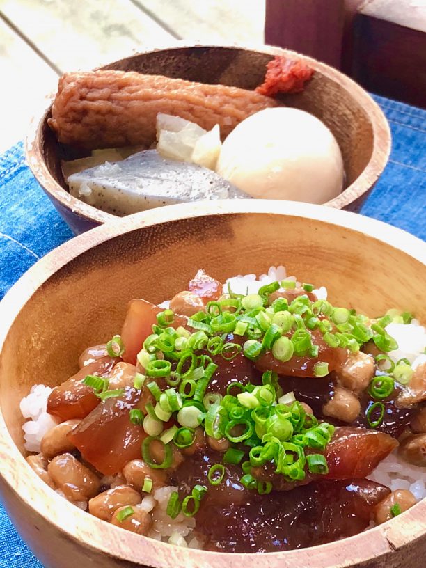 漬けマグロ丼完成