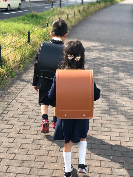 登校するせんちゃん