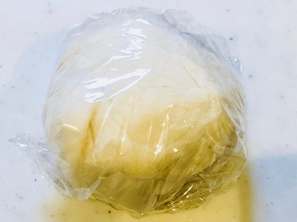 ラップで包んだ新じゃが