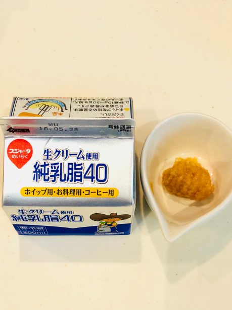 生クリームと味噌