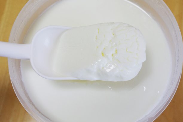 トリプルアタックと森永おいしい牛乳でヨーグルト完成