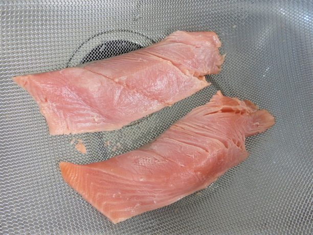 お湯をかける