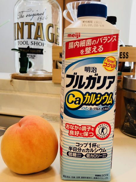 飲むヨーグルト、桃