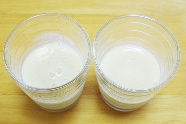 牛乳と楽しむカルピス、白桃味