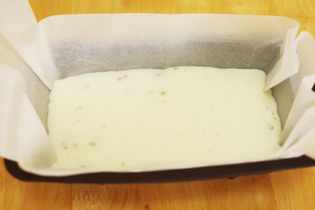 レアチーズケーキの完成