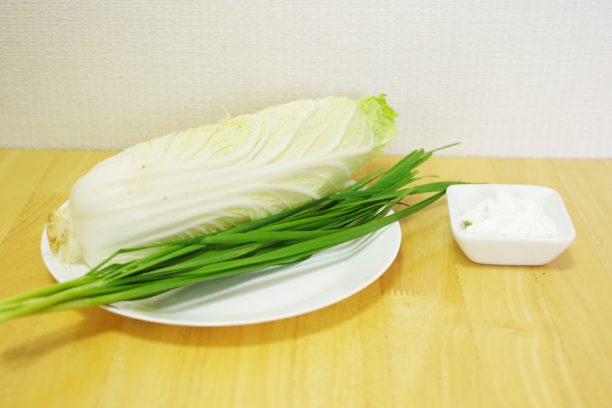 ヨーグルト、白菜、ニラ