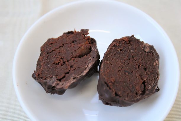 チョコレートの断面