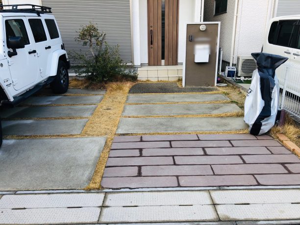 作業前の庭