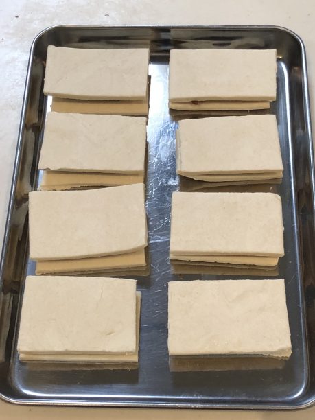 パイシートで挟んだチョコ