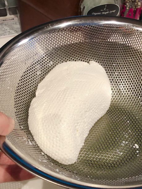 水気を切ったカード