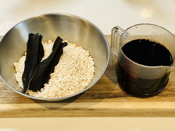 昆布しょゆ麹の材料