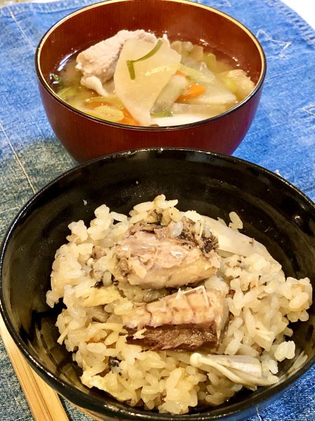 完成した発酵サバ飯