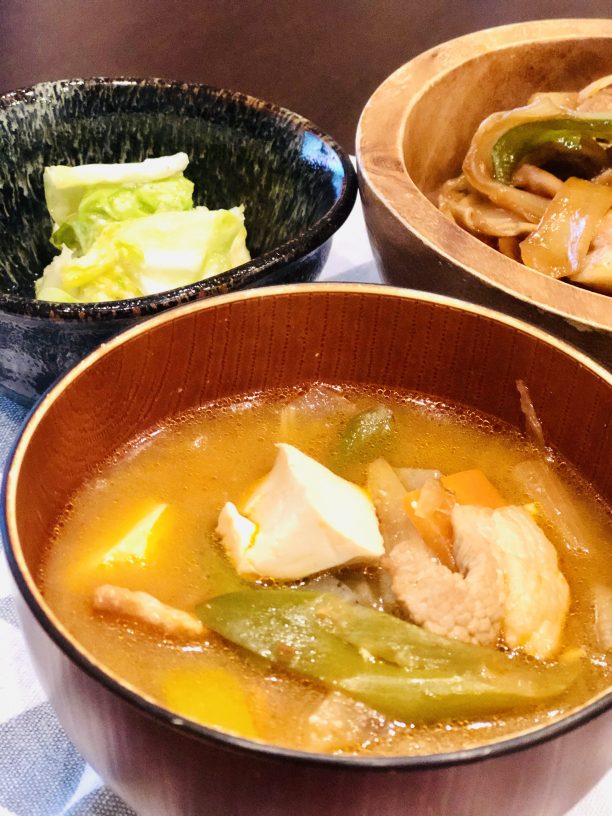 豚キムチ汁完成