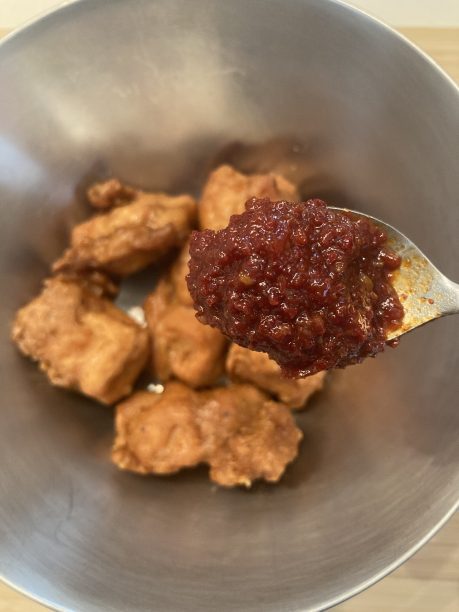 冷凍から揚げ、ヤンニョム