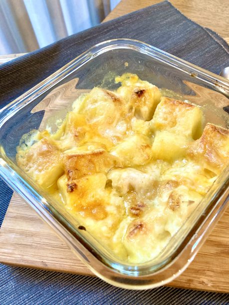 出来上がったスープグラタン