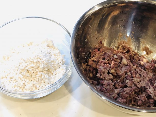 米麹と煮小豆